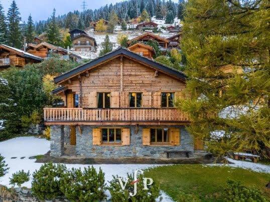 L'Alouvy Winter Dream Chalet For Family At Verbier Vila Exterior foto